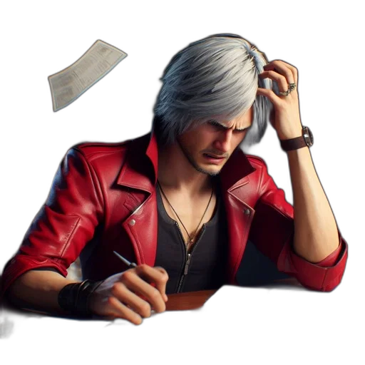 jacket, weapon, face, sword transparent PNG cut-out