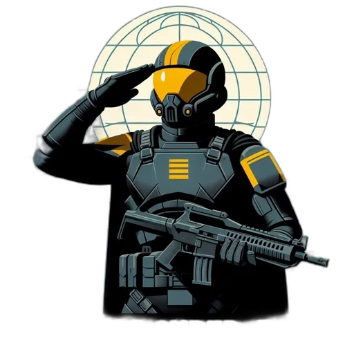 robot, weapon, staff, concept art transparent PNG cut-out