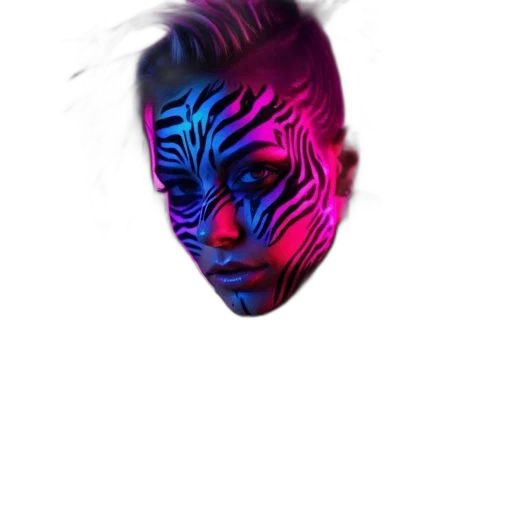 mask, face, hair, creature transparent PNG cut-out