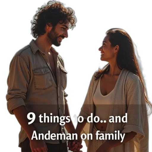 two, pictures, andaman, text transparent PNG cut-out