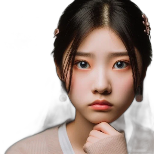 face, jewelry, mask, hair transparent PNG cut-out