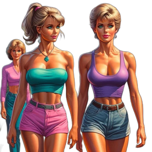 concept art, comic book art, photorealistic, pixel art transparent PNG cut-out