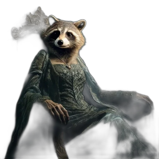 animal, creature, staff, dress transparent PNG cut-out