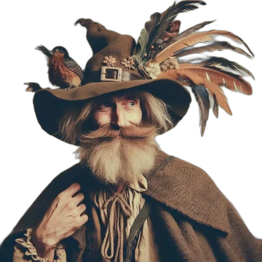 hat, mask, staff, animal transparent PNG cut-out