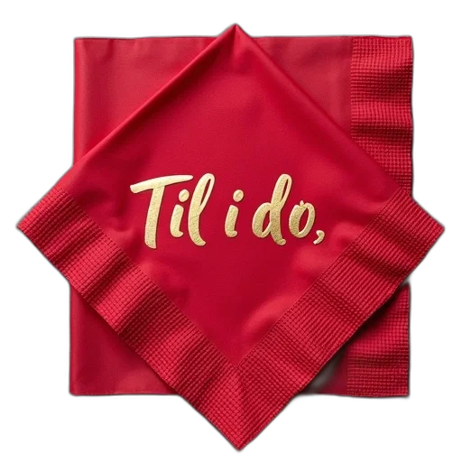 jacket, red, napkin, gold transparent PNG cut-out