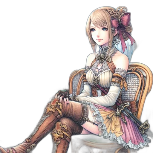 dress, staff, weapon, sword transparent PNG cut-out