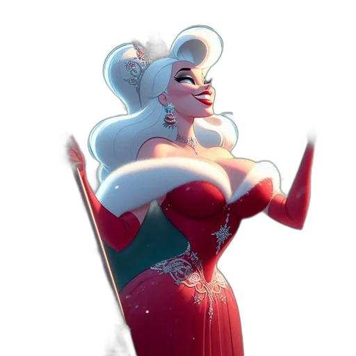 dress, crown, staff, concept art transparent PNG cut-out
