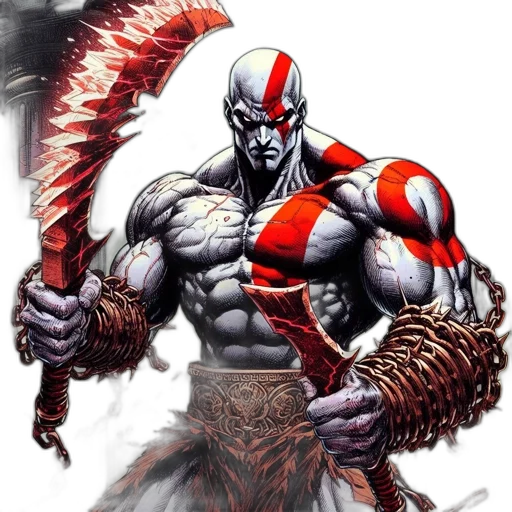 comic book art, concept art, fantasy art, red transparent PNG cut-out