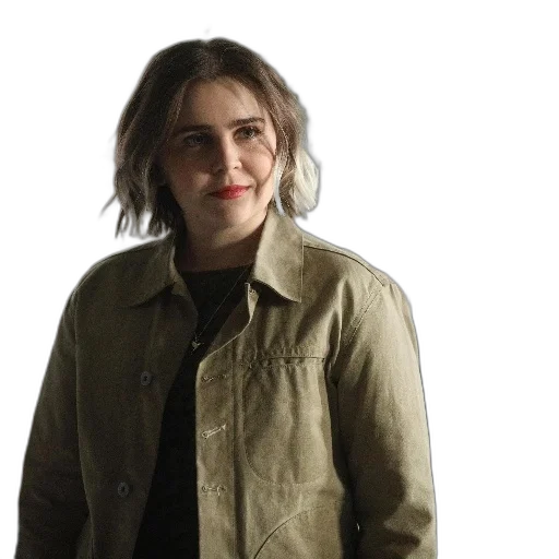 jacket, face, hair, staff transparent PNG cut-out