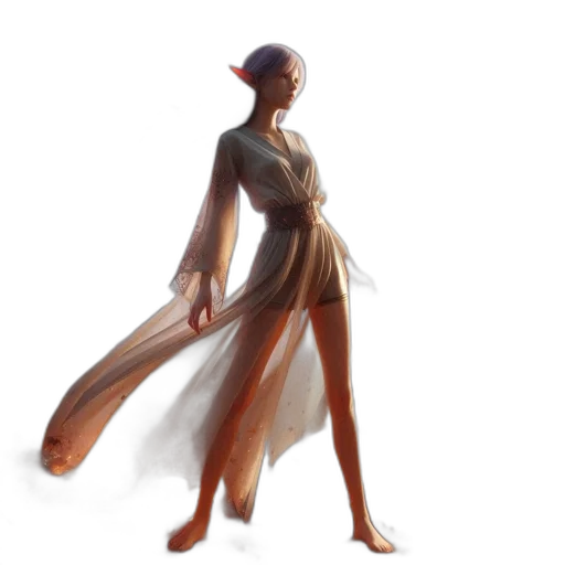 dress, concept art, fantasy art, 3d render transparent PNG cut-out