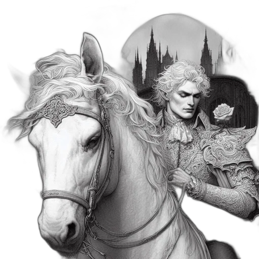 fantasy art, comic book art, concept art, pencil sketch transparent PNG cut-out