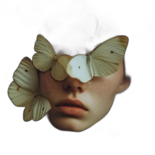 mask, face, flower, creature transparent PNG cut-out
