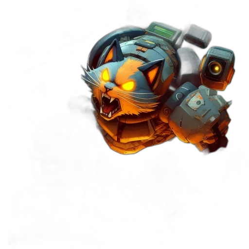 robot, weapon, mask, face transparent PNG cut-out