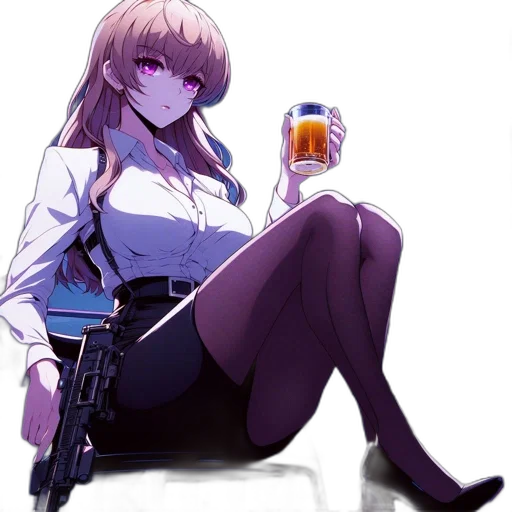 weapon, staff, robot, jacket transparent PNG cut-out