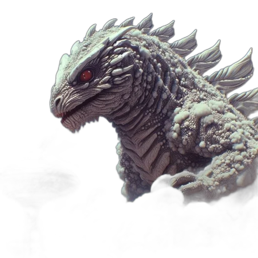 dragon, creature, animal, staff transparent PNG cut-out