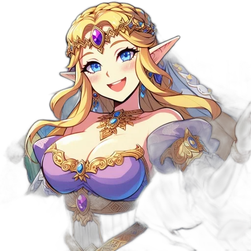 dress, crown, staff, jewelry transparent PNG cut-out