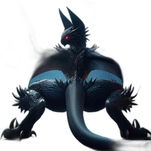 dragon, creature, animal, staff transparent PNG cut-out