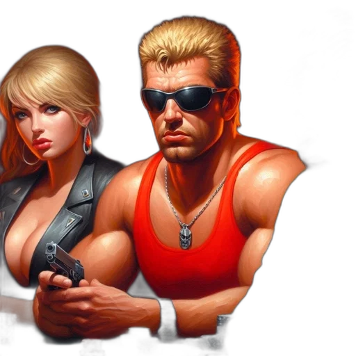 concept art, pixel art, comic book art, cyberpunk transparent PNG cut-out