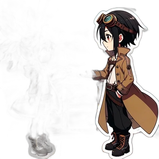 staff, weapon, jacket, concept art transparent PNG cut-out