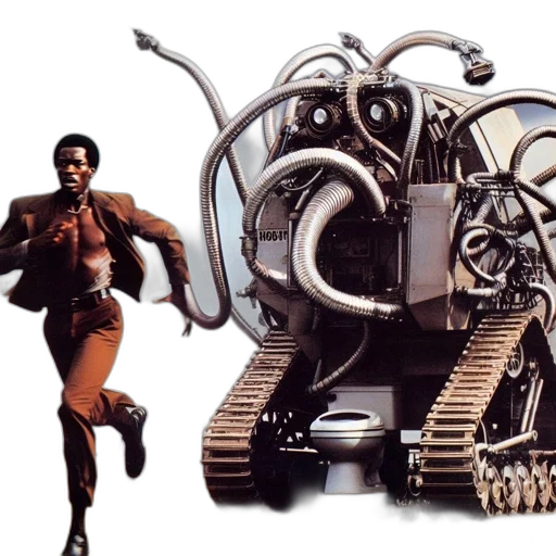 robot, weapon, concept art, comic book art transparent PNG cut-out