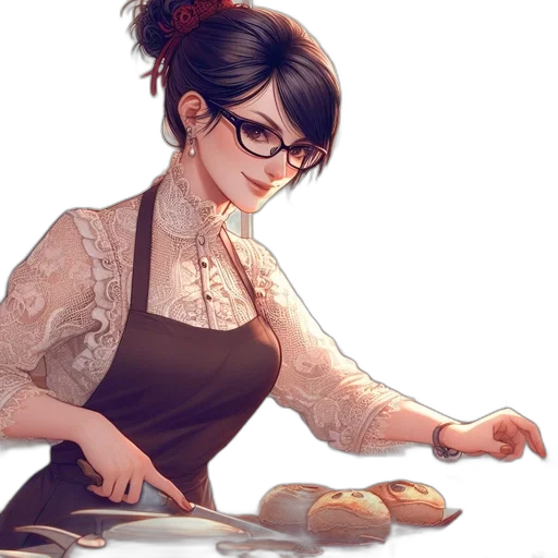 dress, food, staff, concept art transparent PNG cut-out