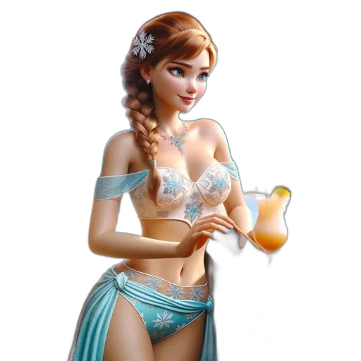 dress, fantasy art, concept art, 3d render transparent PNG cut-out