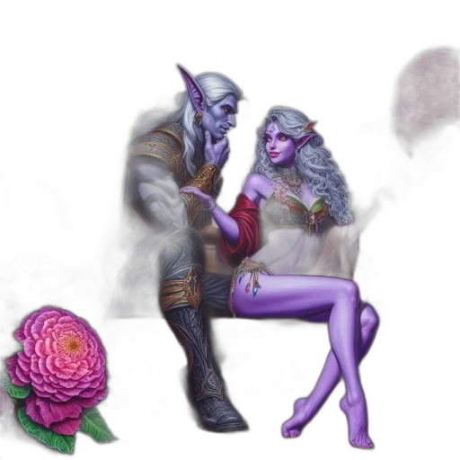 fantasy art, concept art, watercolor, pixel art transparent PNG cut-out