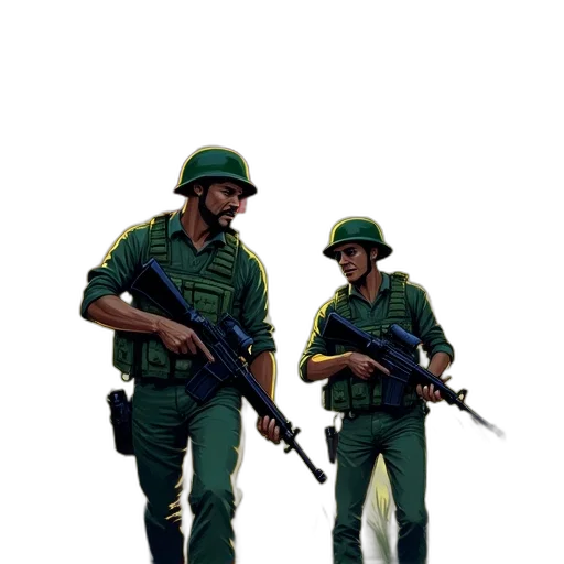staff, weapon, jacket, concept art transparent PNG cut-out