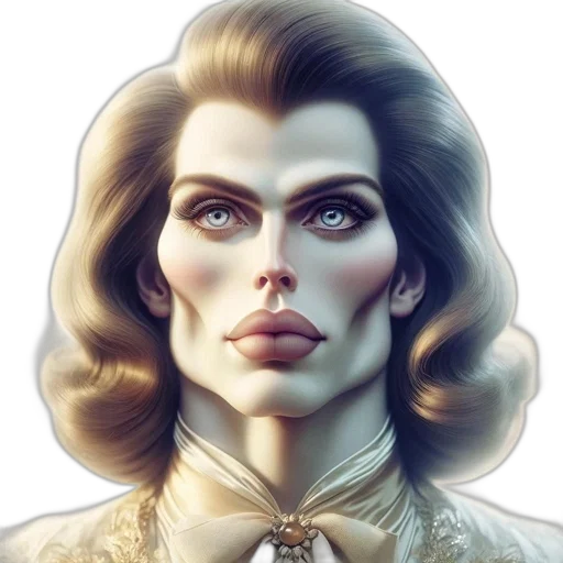 face, crown, jewelry, photorealistic transparent PNG cut-out