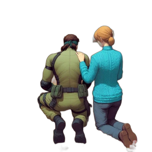 jacket, weapon, concept art, watercolor transparent PNG cut-out