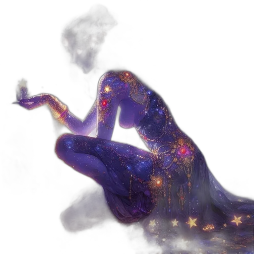 dress, concept art, fantasy art, vaporwave transparent PNG cut-out