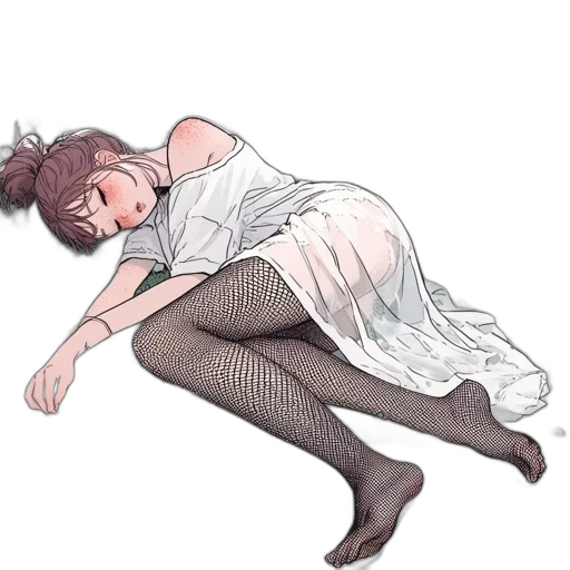 dress, staff, creature, shoes transparent PNG cut-out