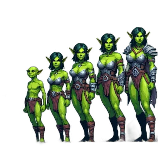 concept art, fantasy art, comic book art, pixel art transparent PNG cut-out
