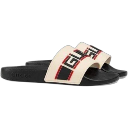 shoes, pair, gucci, slides transparent PNG cut-out