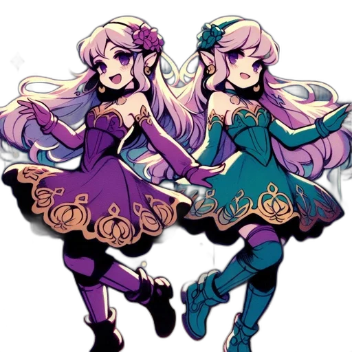 dress, pixel art, concept art, anime transparent PNG cut-out