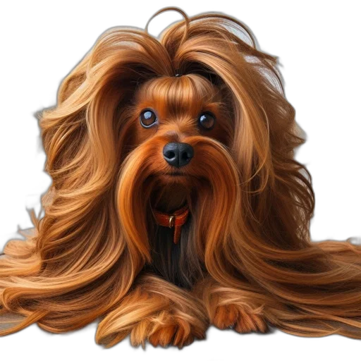 hair, animal, creature, photorealistic transparent PNG cut-out