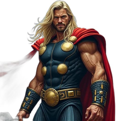 comic book art, fantasy art, concept art, photorealistic transparent PNG cut-out