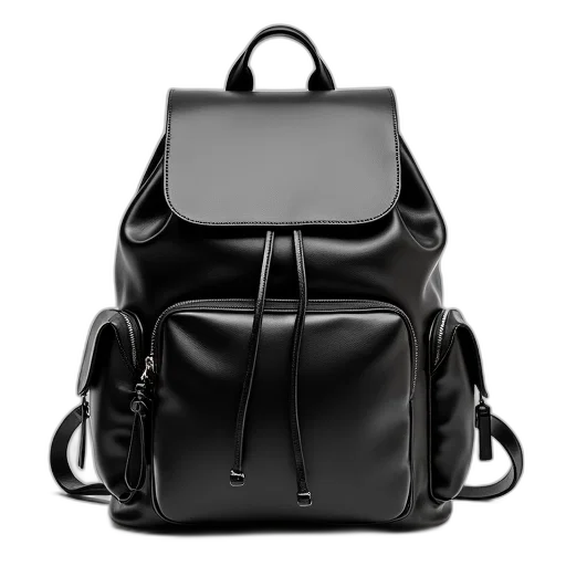 3d render, monochrome, black, leather transparent PNG cut-out