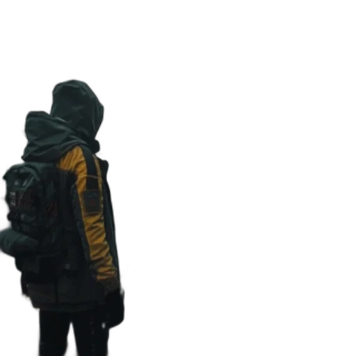 jacket, robot, creature, umbrella transparent PNG cut-out