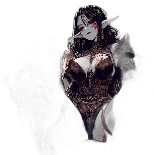 dragon, dress, mask, weapon transparent PNG cut-out