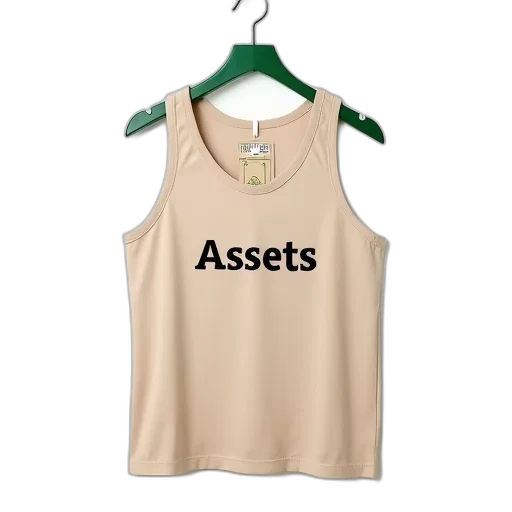 beige, tank, top, word transparent PNG cut-out