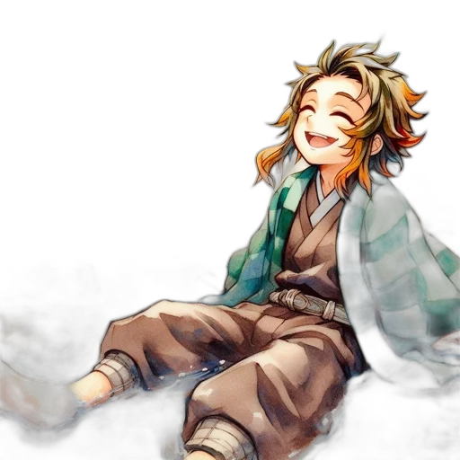 watercolor, pixel art, concept art, anime transparent PNG cut-out