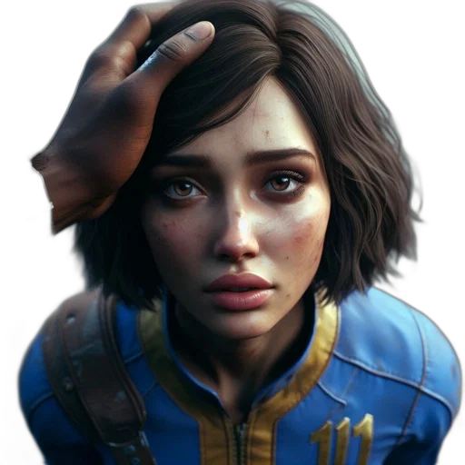 face, jacket, weapon, staff transparent PNG cut-out