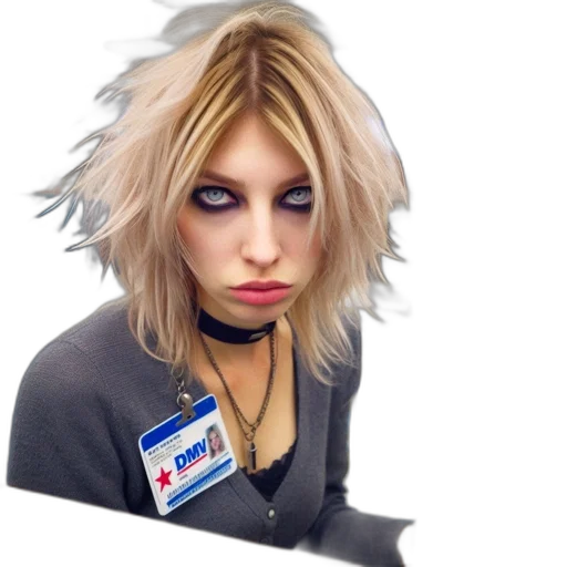 staff, jacket, face, hair transparent PNG cut-out
