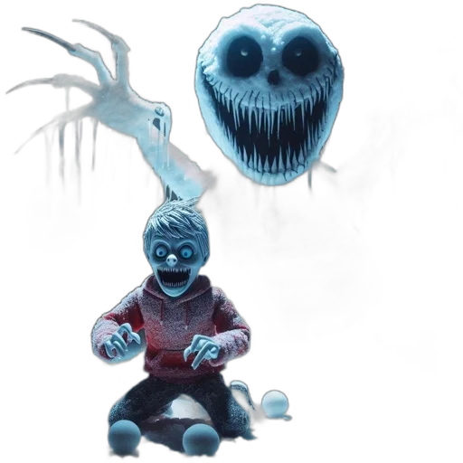 creature, mask, concept art, 3d render transparent PNG cut-out