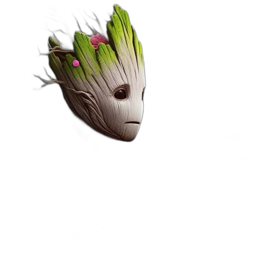 mask, crown, creature, flower transparent PNG cut-out