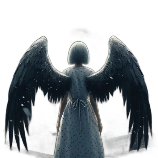 dress, staff, concept art, 3d render transparent PNG cut-out