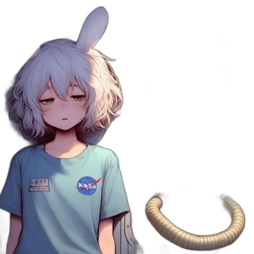 creature, hair, dragon, staff transparent PNG cut-out