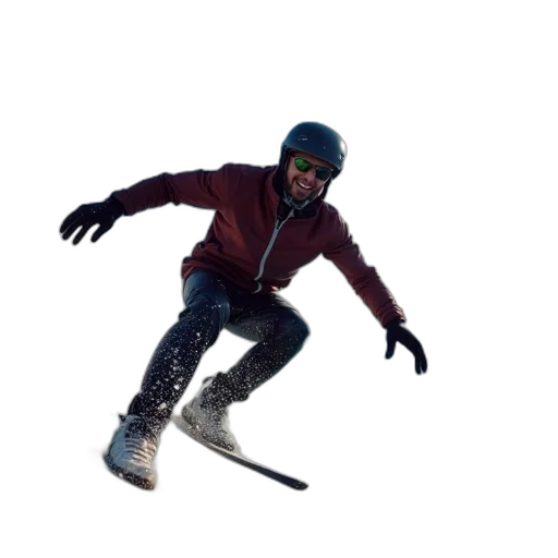 jacket, staff, creature, face transparent PNG cut-out