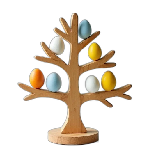 tree, jewelry, crown, 3d render transparent PNG cut-out
